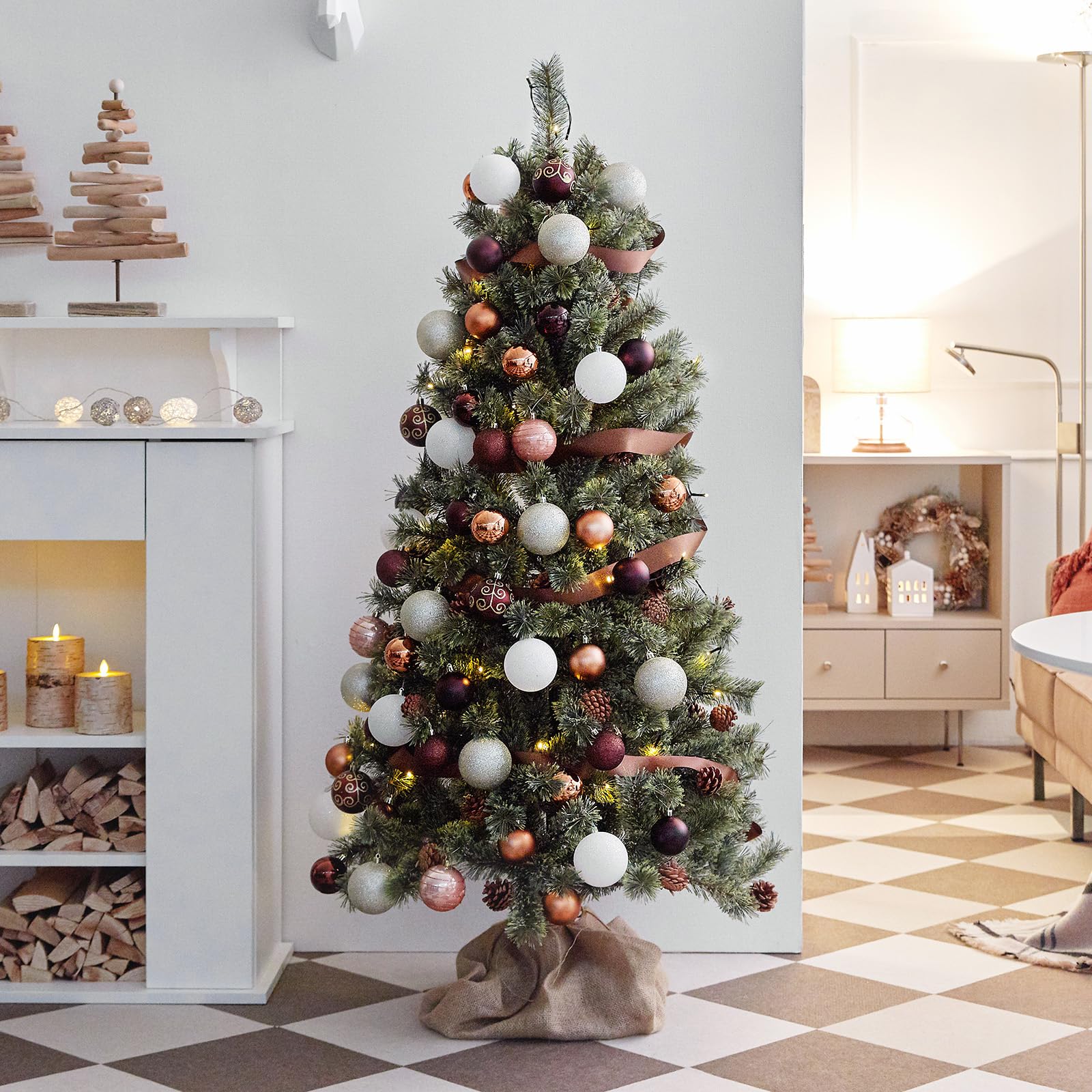 Amazon.co.jp: LOWYA ロウヤ クリスマスツリー ツリー オーナメント